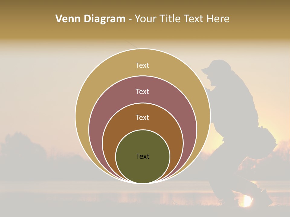 Grass Fisherman Fish PowerPoint Template