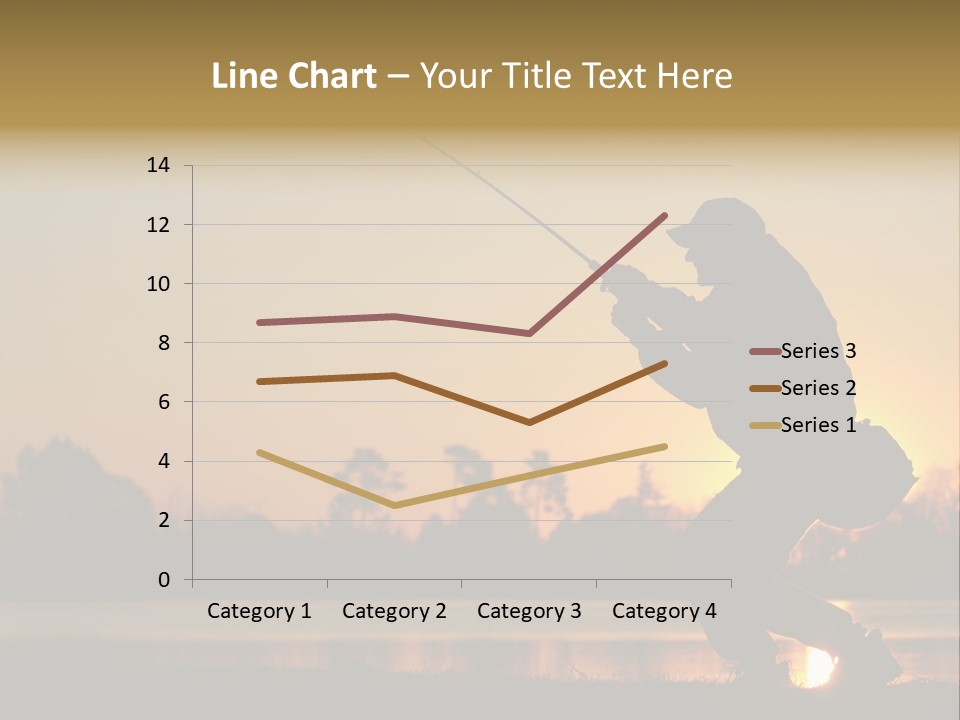 Grass Fisherman Fish PowerPoint Template