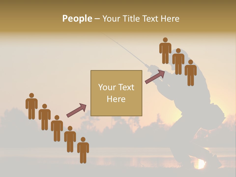 Grass Fisherman Fish PowerPoint Template