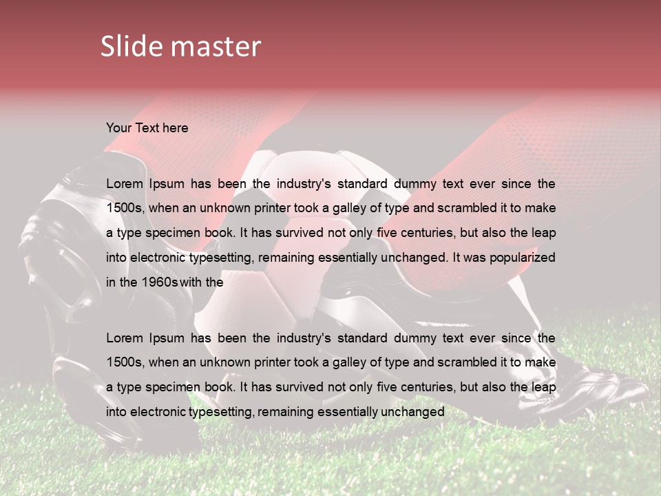 Leisure Boots Lifestyle PowerPoint Template