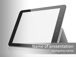 Touch Display Blank PowerPoint Template