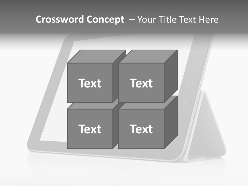 Touch Display Blank PowerPoint Template