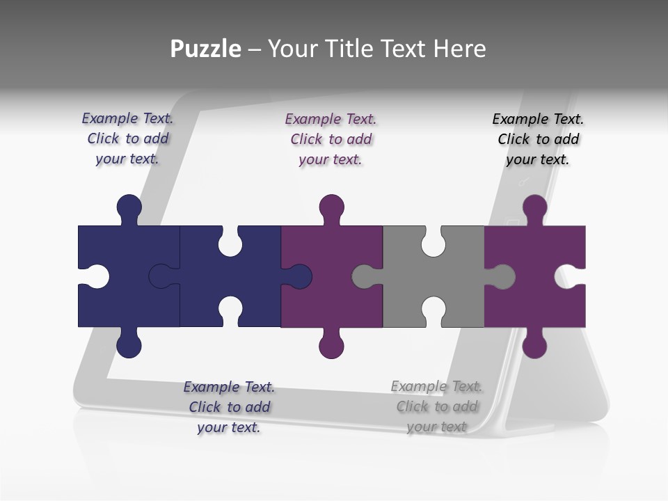 Touch Display Blank PowerPoint Template