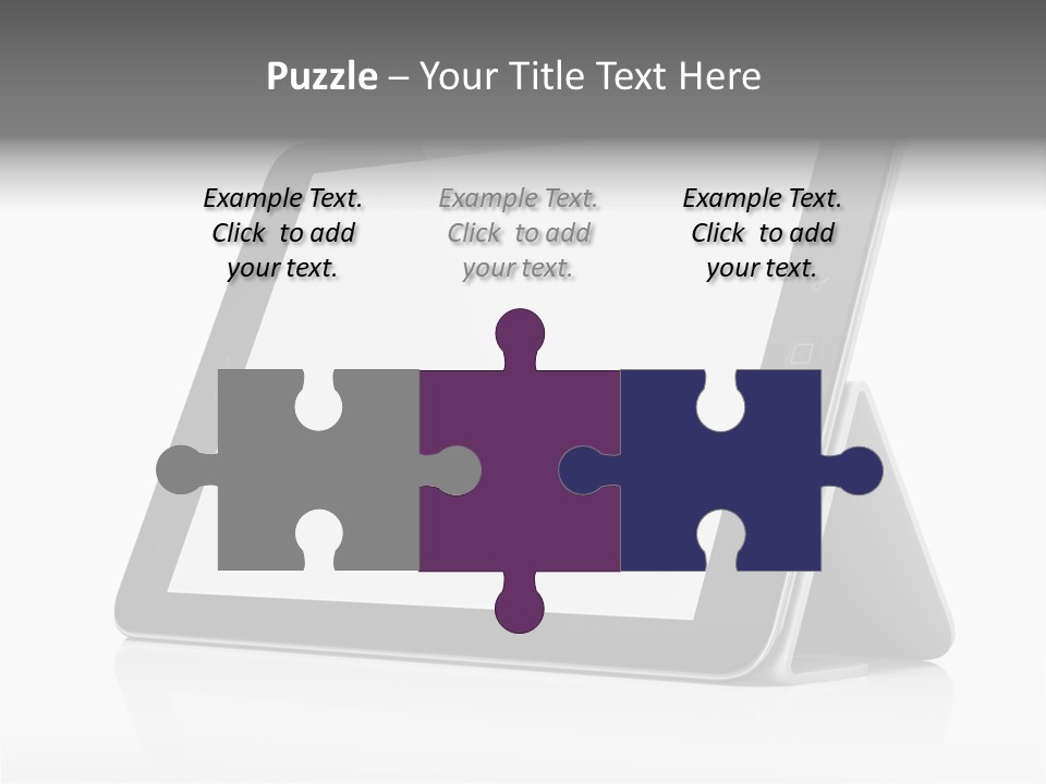 Touch Display Blank PowerPoint Template