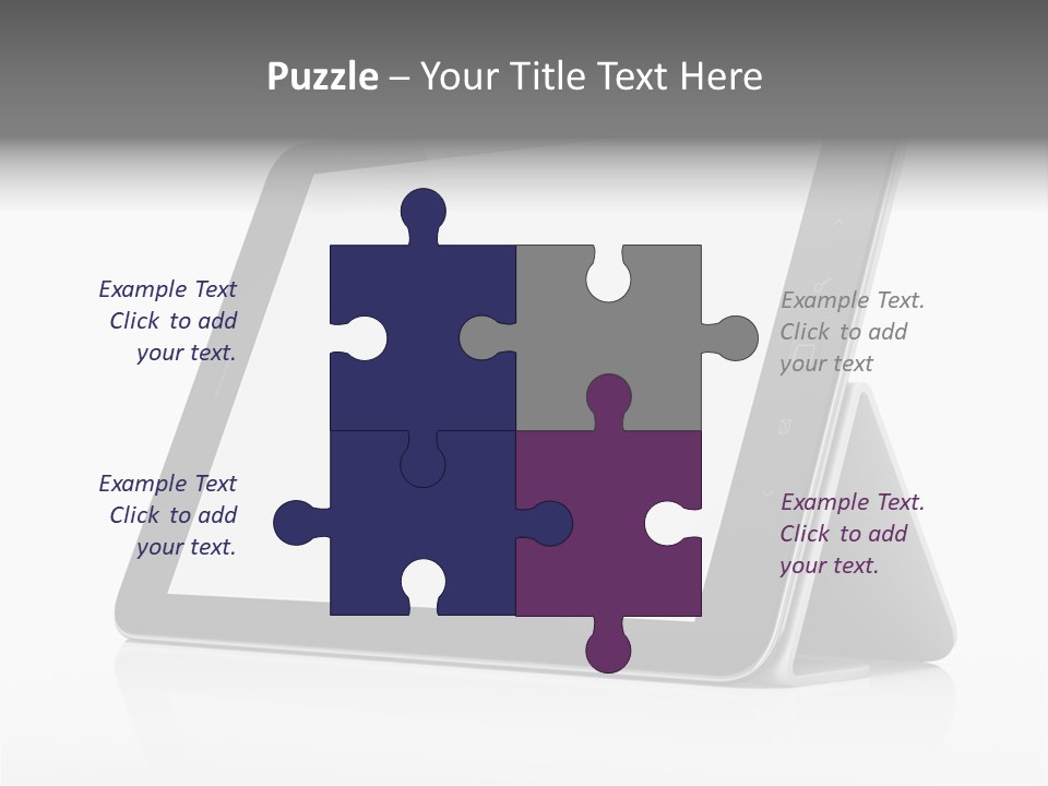 Touch Display Blank PowerPoint Template
