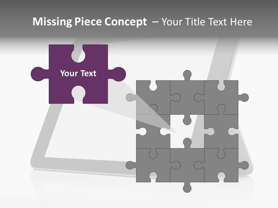 Touch Display Blank PowerPoint Template