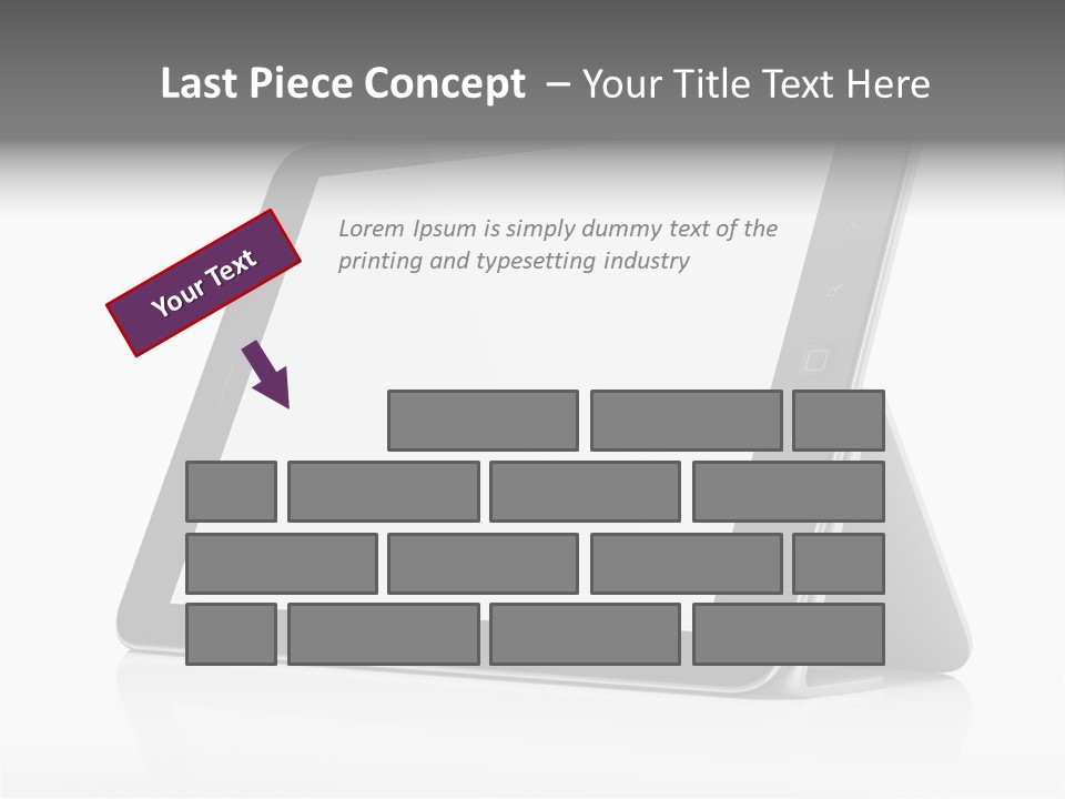 Touch Display Blank PowerPoint Template