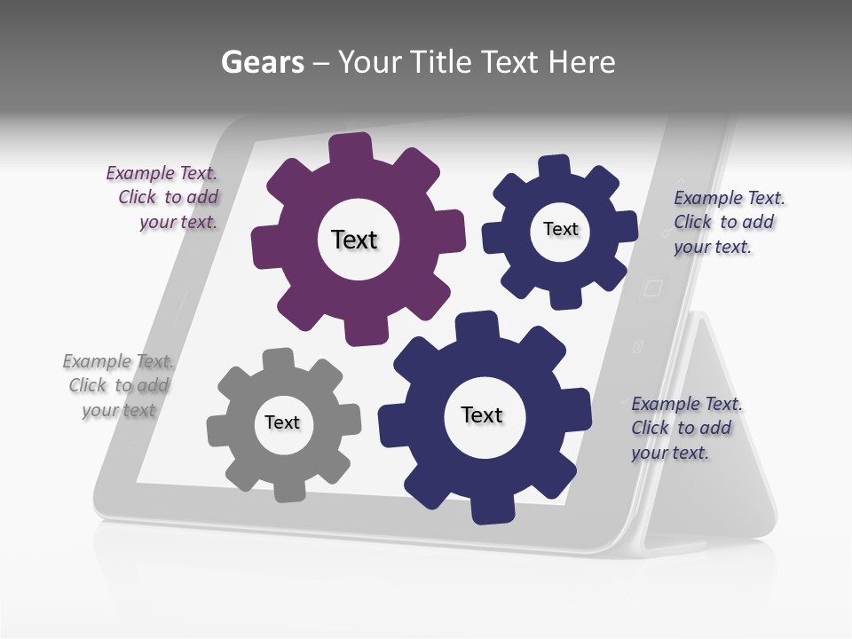 Touch Display Blank PowerPoint Template
