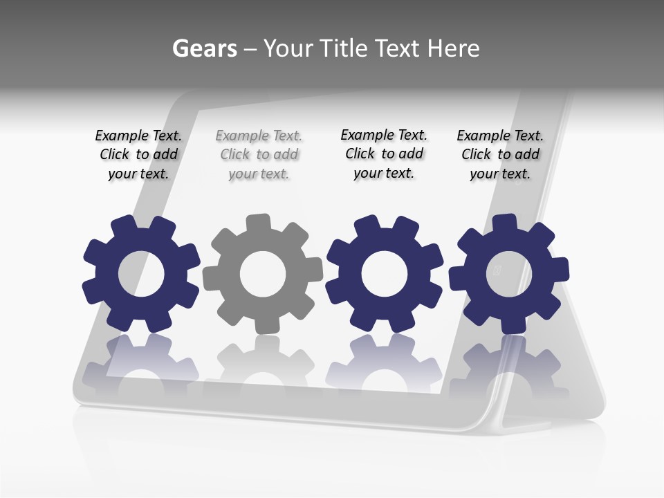 Touch Display Blank PowerPoint Template