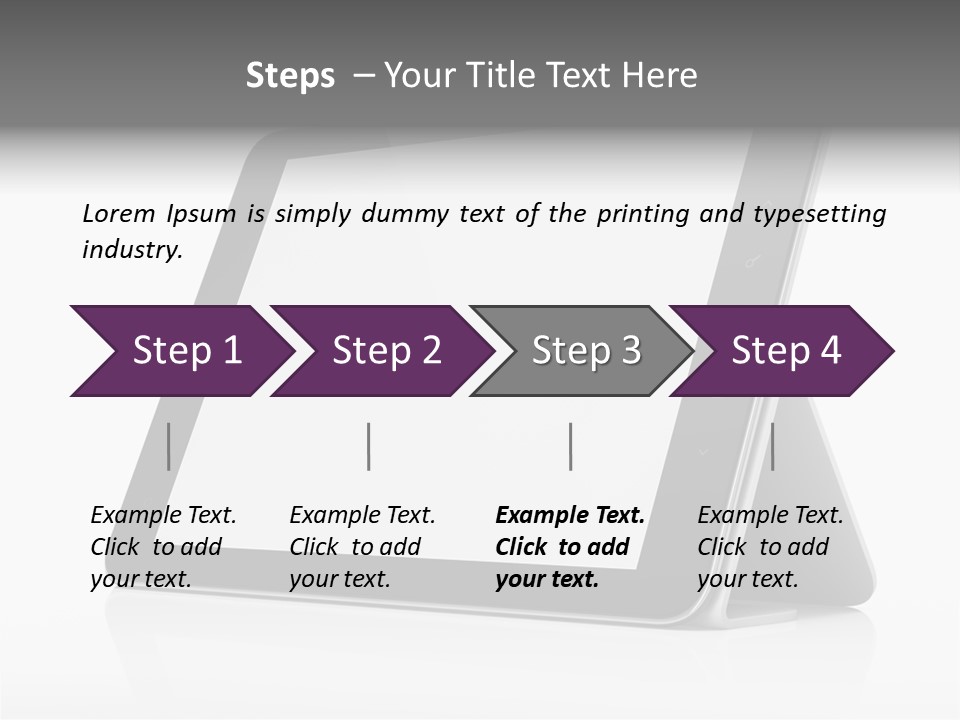 Touch Display Blank PowerPoint Template