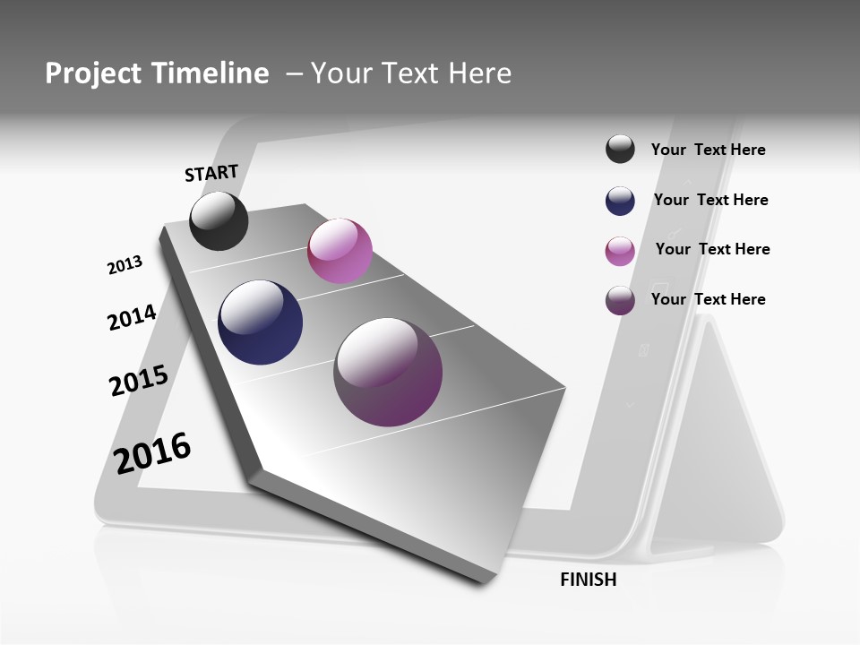 Touch Display Blank PowerPoint Template