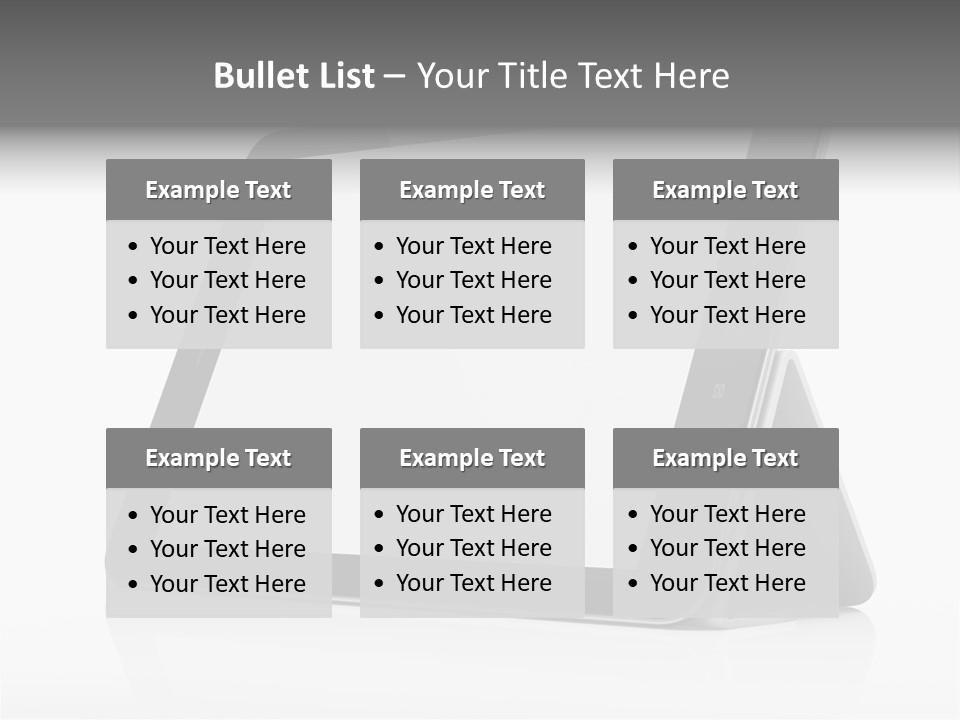 Touch Display Blank PowerPoint Template