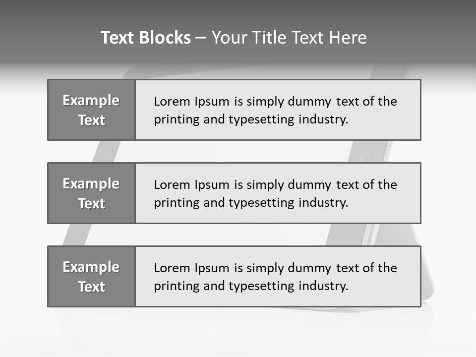 Touch Display Blank PowerPoint Template
