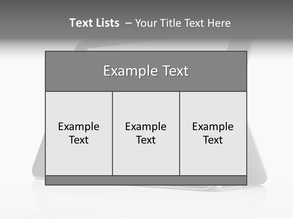 Touch Display Blank PowerPoint Template