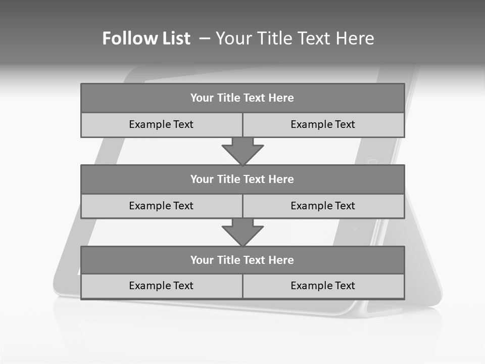 Touch Display Blank PowerPoint Template