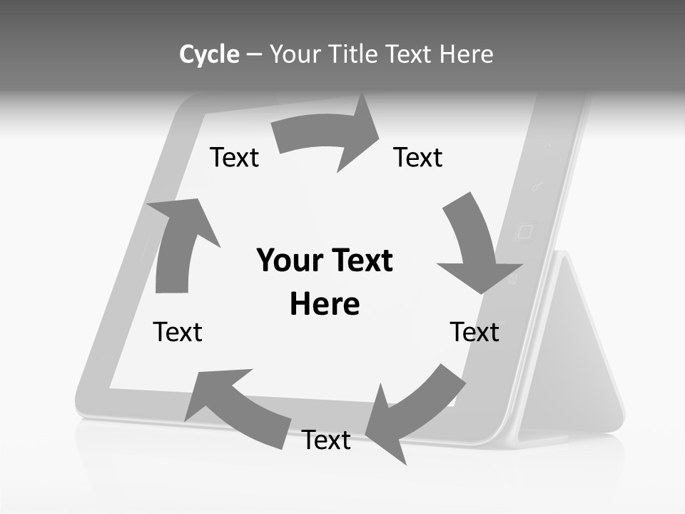 Touch Display Blank PowerPoint Template