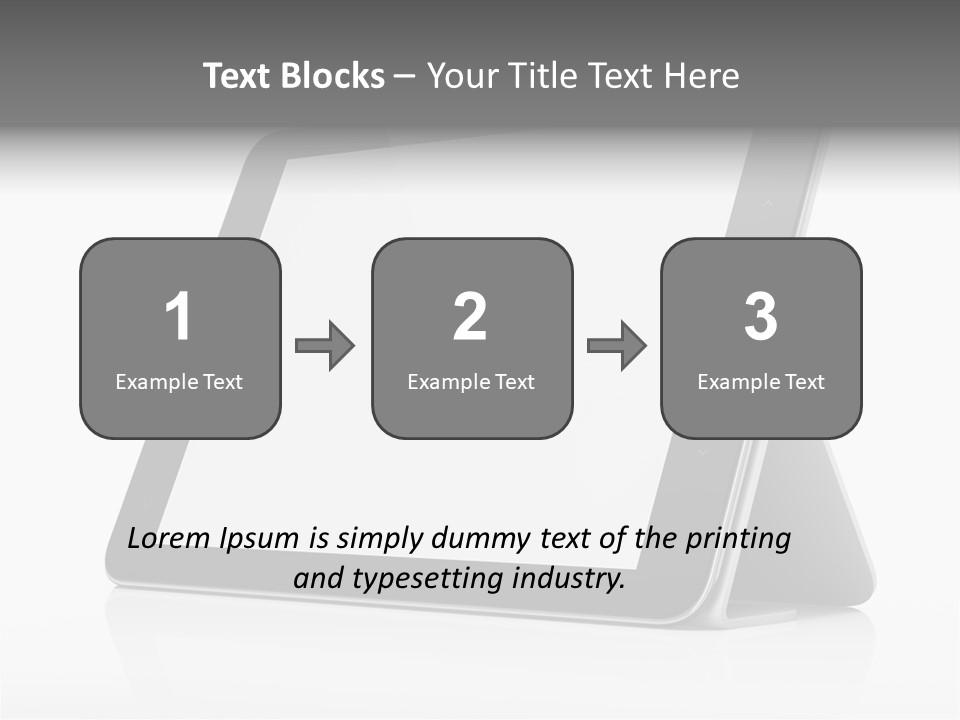 Touch Display Blank PowerPoint Template