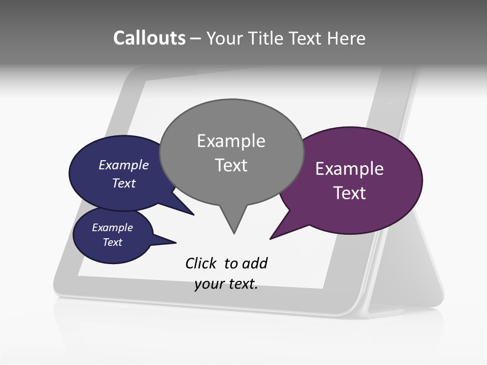 Touch Display Blank PowerPoint Template