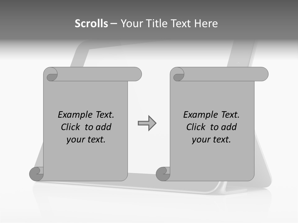 Touch Display Blank PowerPoint Template