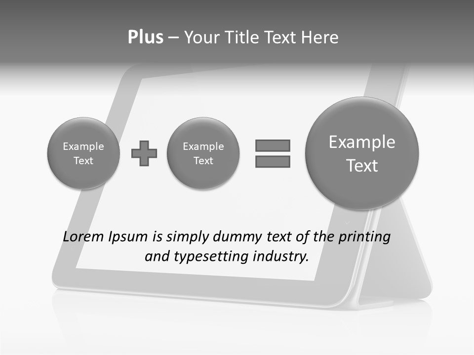 Touch Display Blank PowerPoint Template