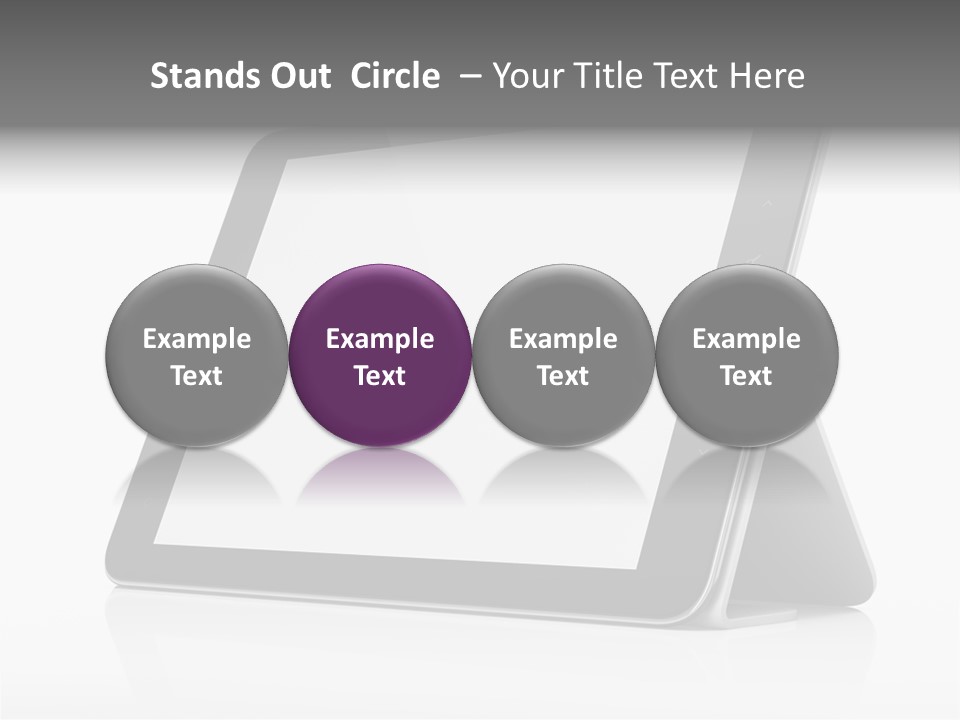 Touch Display Blank PowerPoint Template