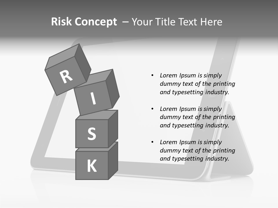 Touch Display Blank PowerPoint Template