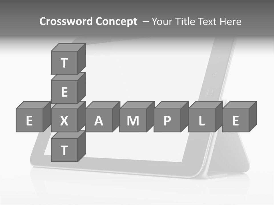Touch Display Blank PowerPoint Template