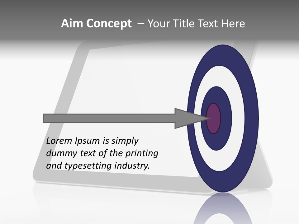 Touch Display Blank PowerPoint Template