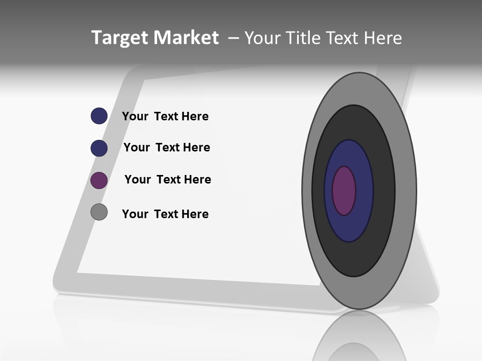 Touch Display Blank PowerPoint Template