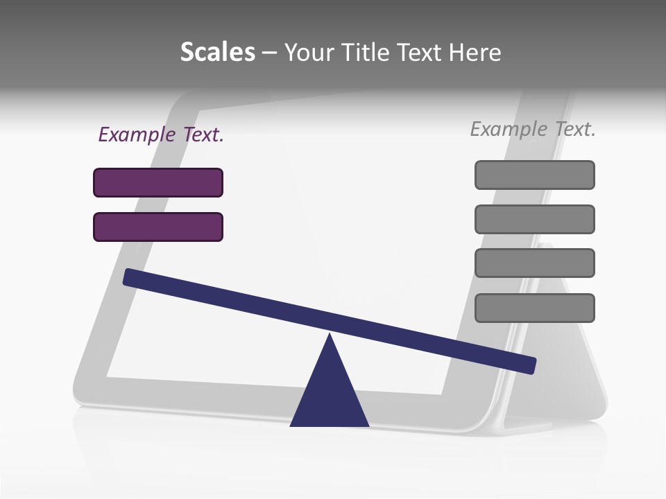 Touch Display Blank PowerPoint Template