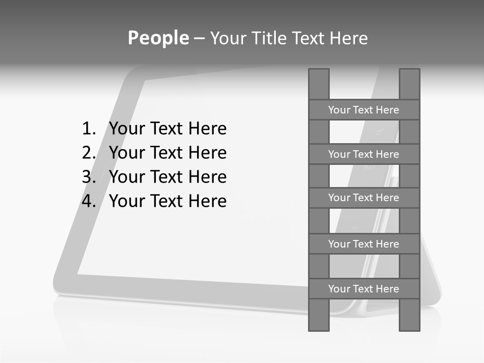 Touch Display Blank PowerPoint Template