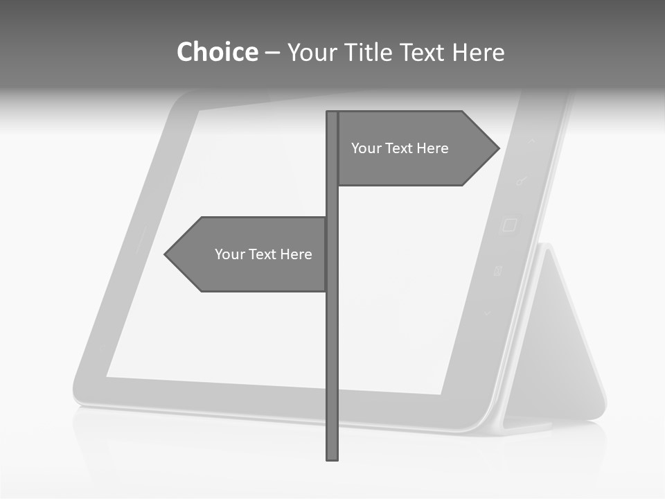 Touch Display Blank PowerPoint Template