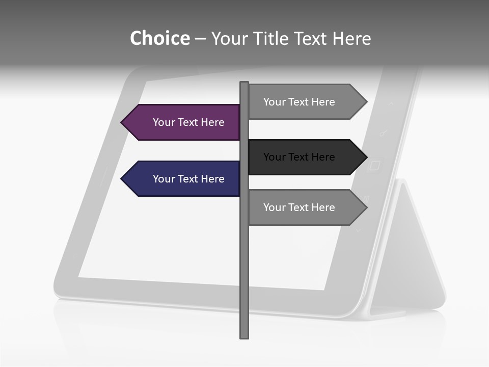 Touch Display Blank PowerPoint Template
