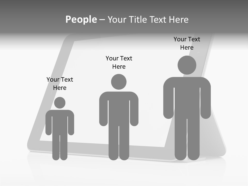 Touch Display Blank PowerPoint Template