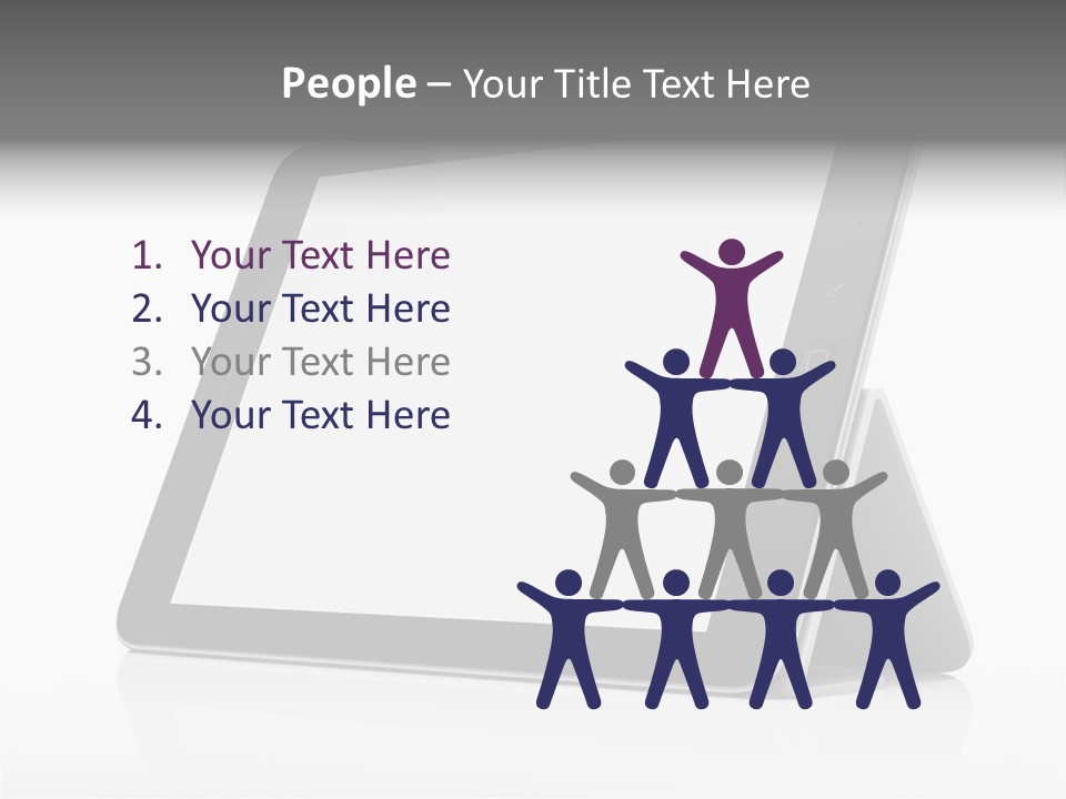 Touch Display Blank PowerPoint Template