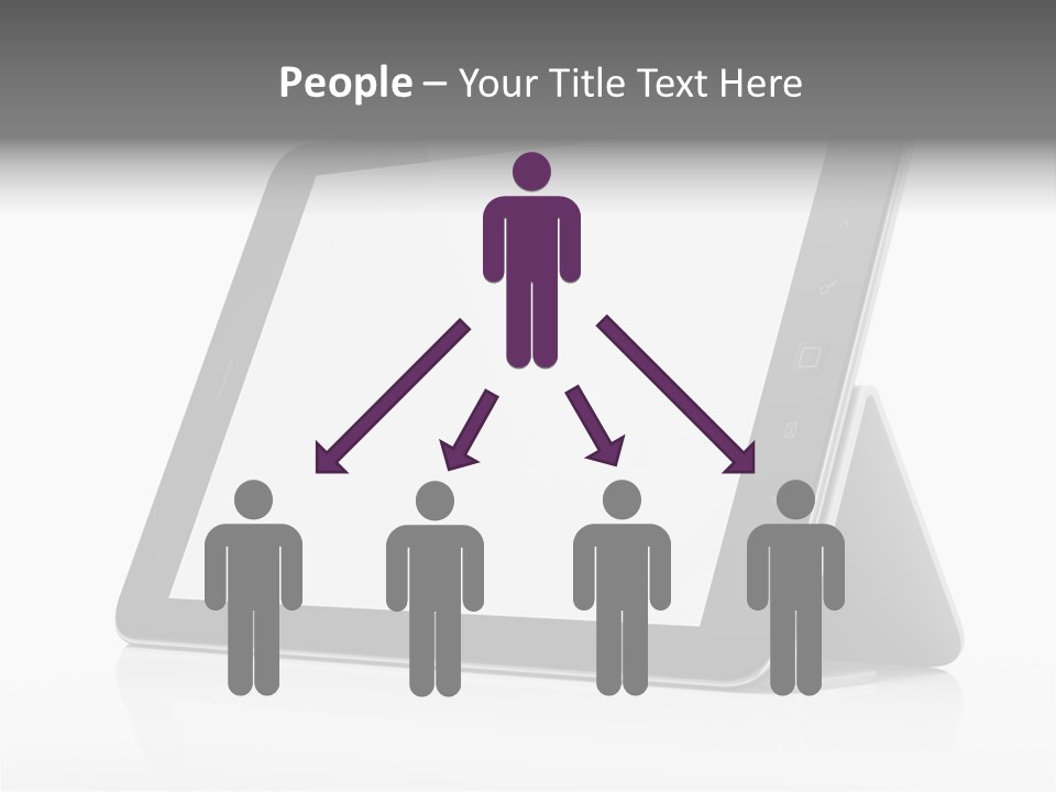 Touch Display Blank PowerPoint Template