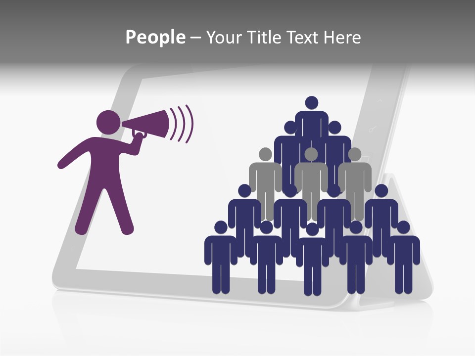 Touch Display Blank PowerPoint Template