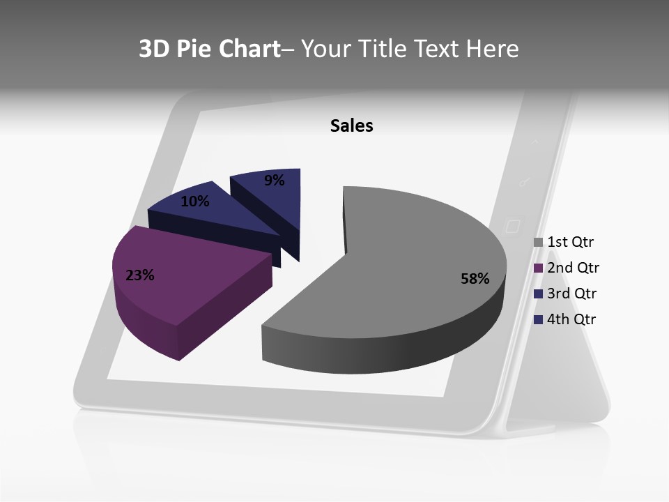 Touch Display Blank PowerPoint Template