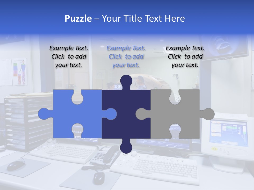 Doctor Computer Radiation Patient PowerPoint Template