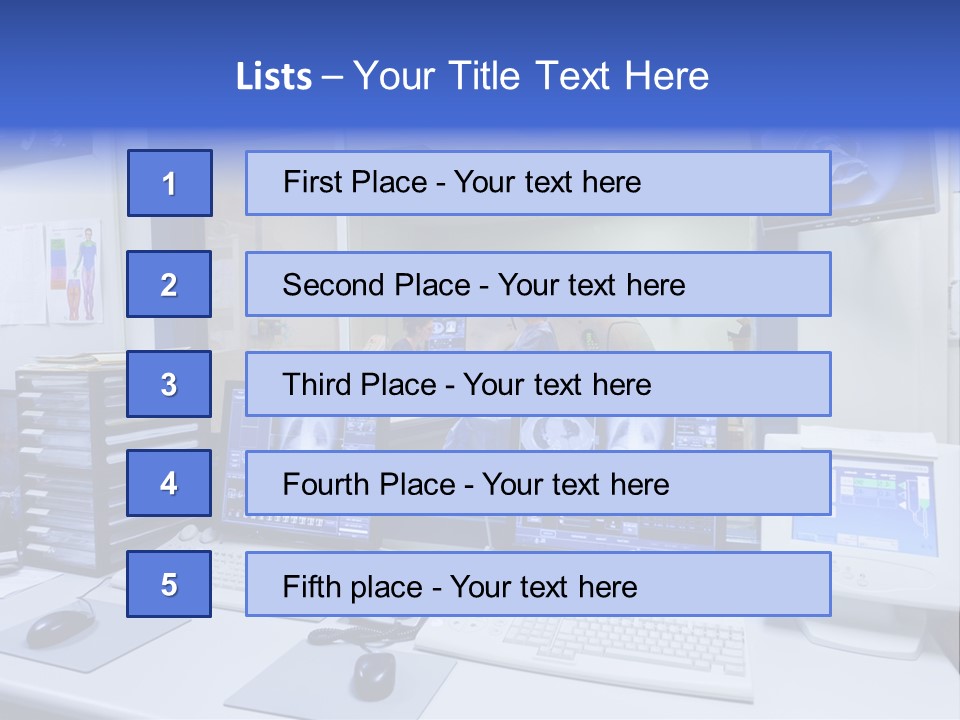 Doctor Computer Radiation Patient PowerPoint Template