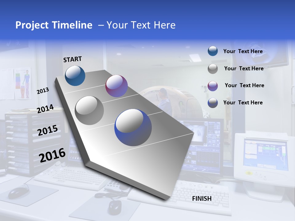 Doctor Computer Radiation Patient PowerPoint Template