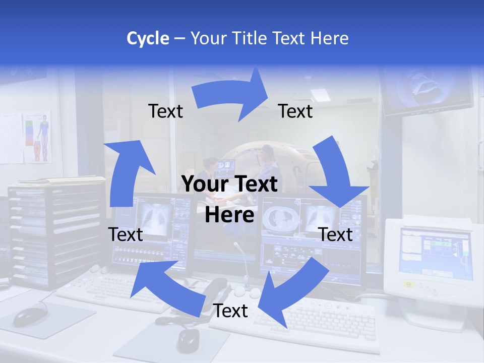 Doctor Computer Radiation Patient PowerPoint Template