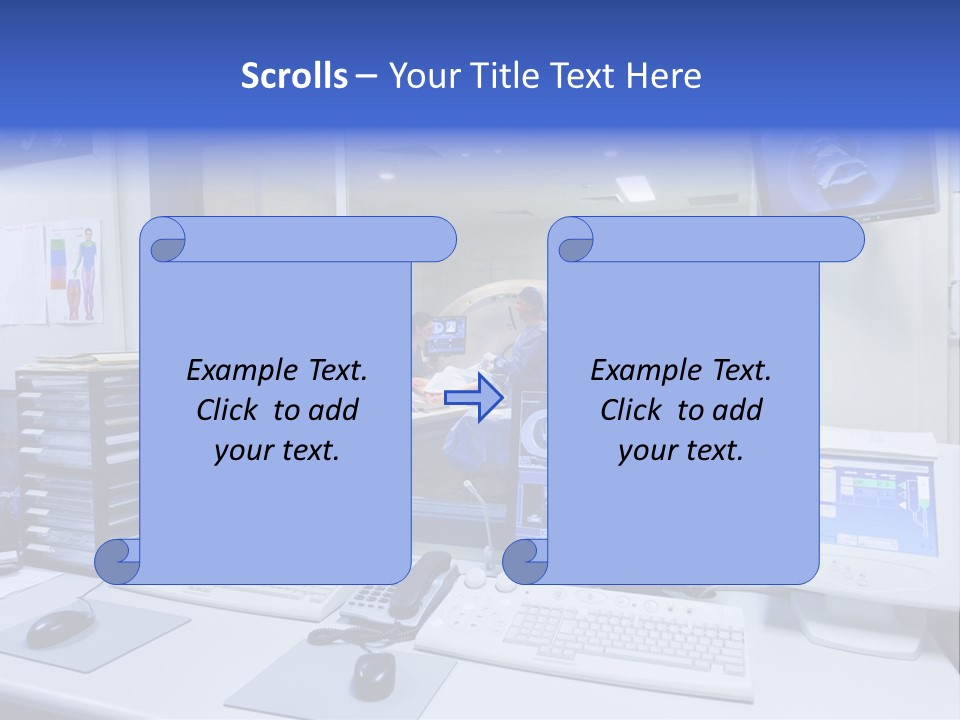 Doctor Computer Radiation Patient PowerPoint Template