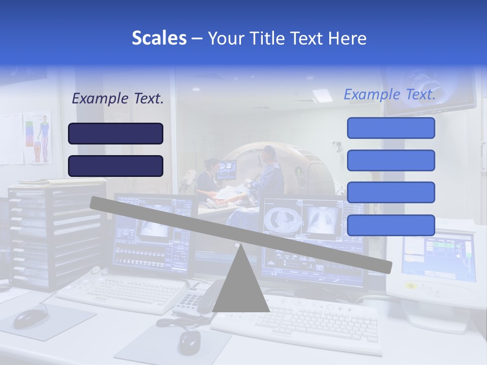 Doctor Computer Radiation Patient PowerPoint Template