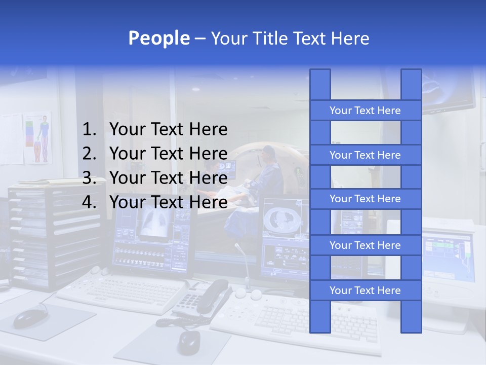 Doctor Computer Radiation Patient PowerPoint Template