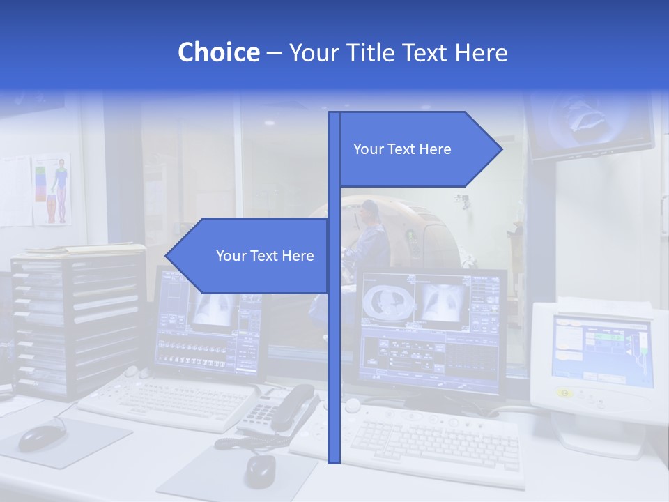 Doctor Computer Radiation Patient PowerPoint Template