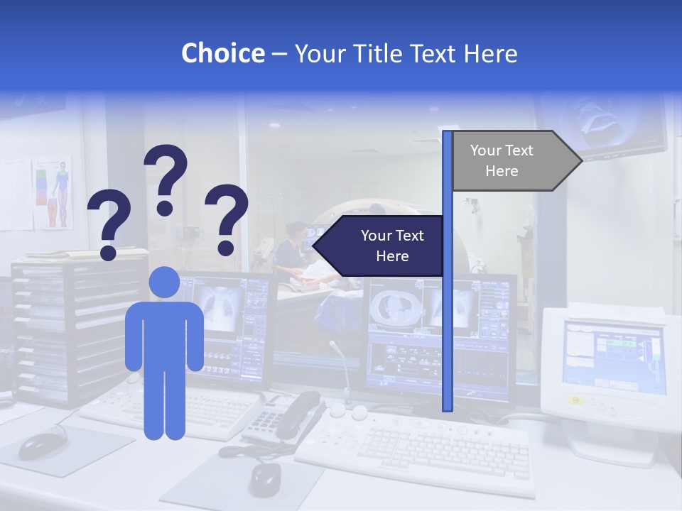 Doctor Computer Radiation Patient PowerPoint Template