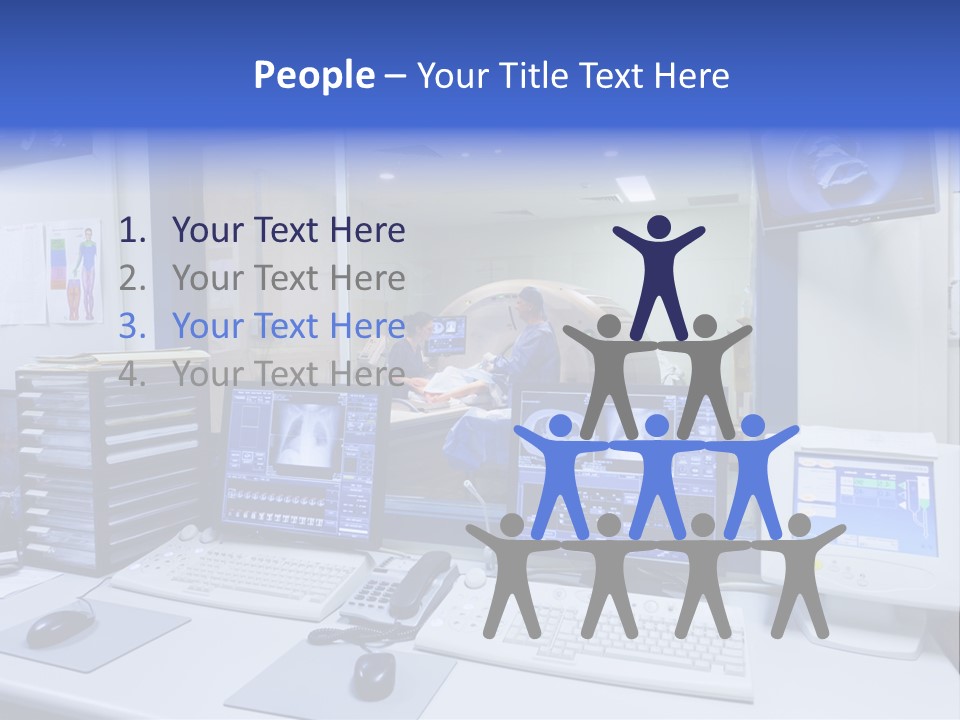 Doctor Computer Radiation Patient PowerPoint Template