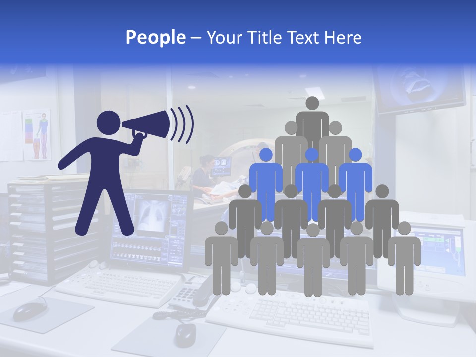 Doctor Computer Radiation Patient PowerPoint Template