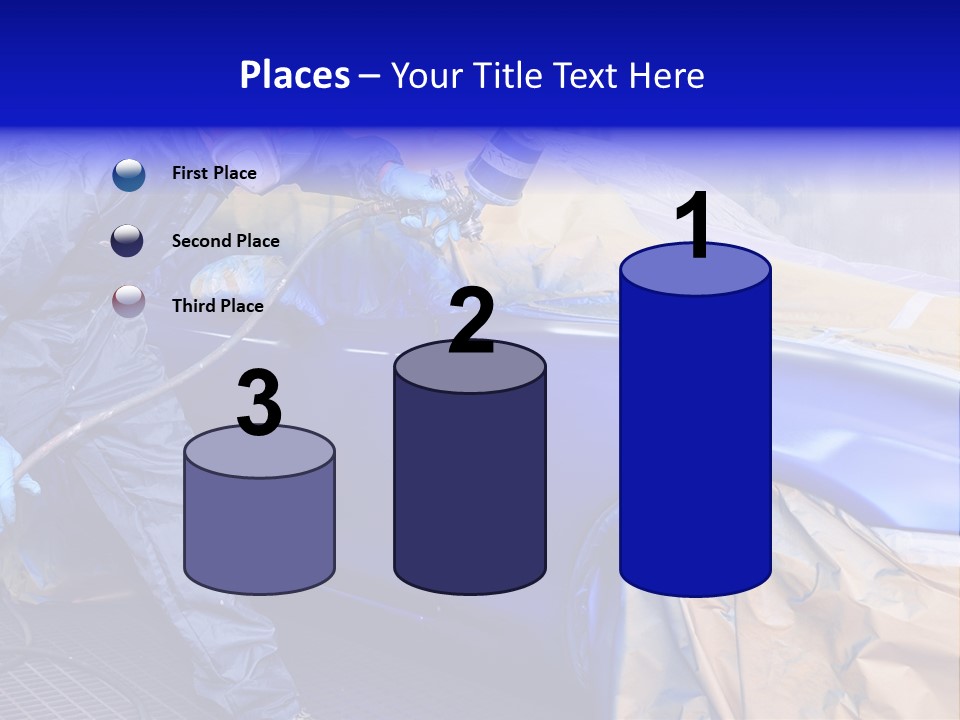 Front Painting Car PowerPoint Template